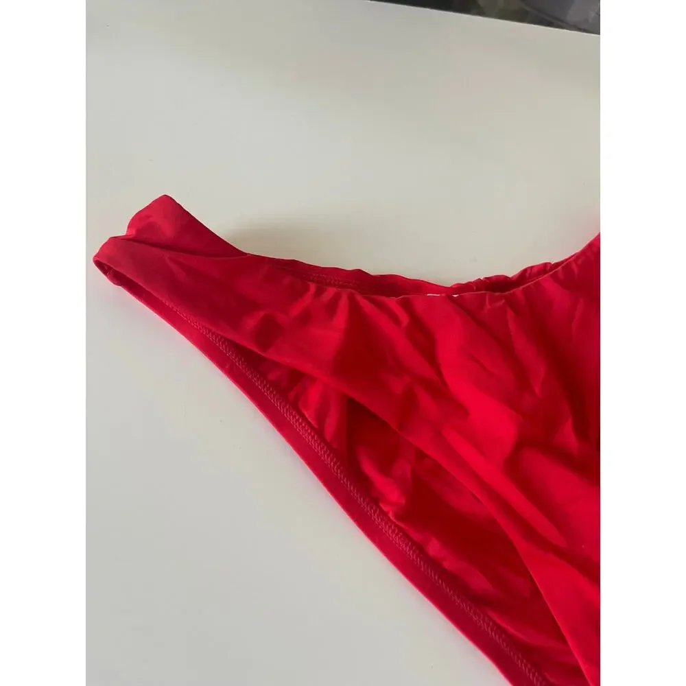 New La Blanca Red Swimming Bottom Size 4
